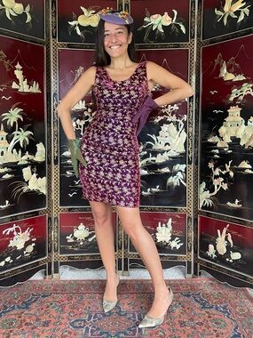 90s Gunne Sax velvet cocktail dress